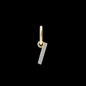 XENOX Charms^I LETTER Charm 925/- Sterlingsilber, 18k Vergoldung