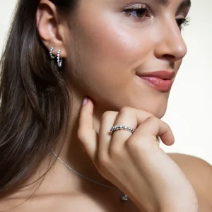 XENOX Ringe^ICY BUBBLE Ring 925/- Sterlingsilber, rhodiniert