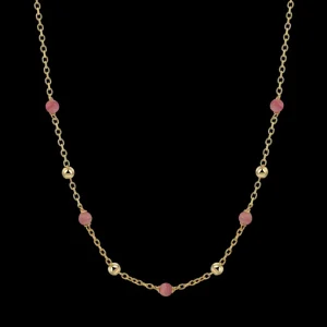 XENOX Halsketten^ISLAND Halskette 925/- Sterlingsilber, 18k Vergoldung goldfarben