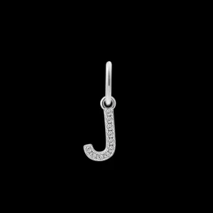 XENOX Charms^J LETTER Charm 925/- Sterlingsilber, 18k Vergoldung