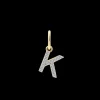 XENOX Charms^K LETTER Charm 925/- Sterlingsilber, 18k Vergoldung