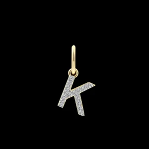 XENOX Charms^K LETTER Charm 925/- Sterlingsilber, 18k Vergoldung