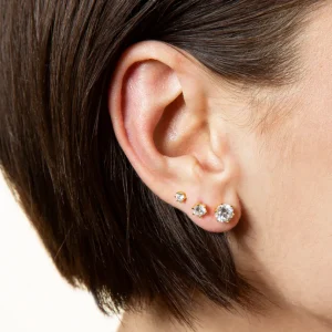 XENOX Ohrringe^KRAPPE Ohrringe 925/- Sterlingsilber, rhodiniert