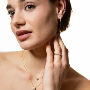 XENOX Ringe^KRAPPE Ring 925/- Sterlingsilber, 18k Vergoldung goldfarben