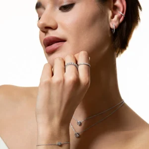 XENOX Ringe^KRAPPE Ring 925/- Sterlingsilber, rhodiniert