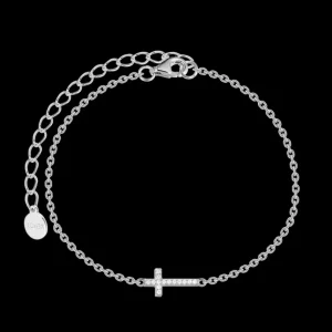 XENOX Armbänder^KREUZ Armband aus 925/- Sterlingsilber, rhodiniert
