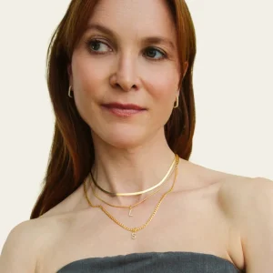 XENOX Charms^L LETTER Charm 925/- Sterlingsilber, 18k Vergoldung