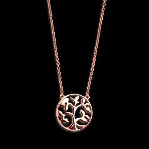 XENOX Halsketten^LEBENSBAUM Halskette 925/- Sterlingsilber, rhodiniert