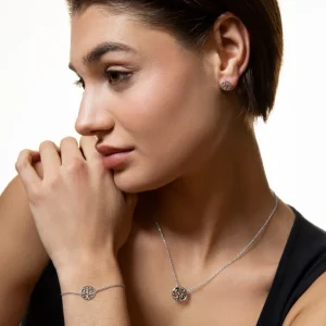 XENOX Ohrringe^LEBENSBAUM Ohrringe 925/- Sterlingsilber, rhodiniert