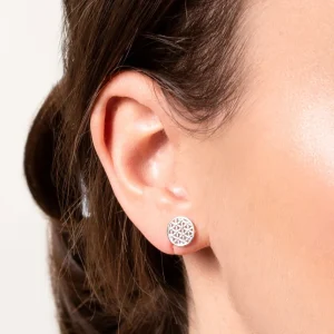 XENOX Ohrringe^LEBENSBLUME Ohrringe 925/- Sterlingsilber, rhodiniert