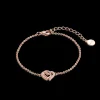 XENOX Armbänder^LOVE STORY Armband 925/- Sterlingsilber, rosé vergoldet roséfarben