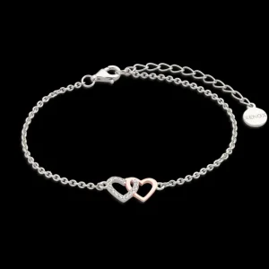 XENOX Armbänder^LOVE STORY Armband 925/- Sterlingsilber, rosé vergoldet roséfarben