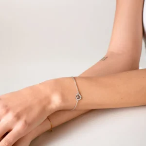 XENOX Armbänder^LOVE STORY Armband 925/- Sterlingsilber, rhodiniert silberfarben