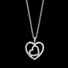 XENOX Halsketten^LOVE STORY Halskette 925/- Sterlingsilber, rhodiniert silberfarben