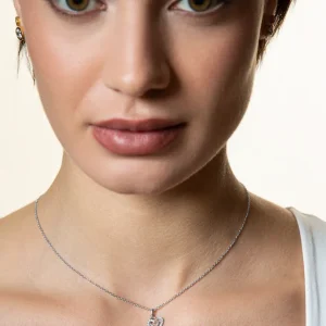 XENOX Halsketten^LOVE STORY Halskette 925/- Sterlingsilber, rhodiniert silberfarben