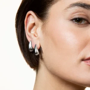 XENOX Ohrringe^MINI DROP Ohrringe aus Edelstahl, silberfarben beschichtet