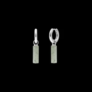 XENOX Ohrringe^OCEAN Creolen 925/- Sterlingsilber, rhodiniert silberfarben