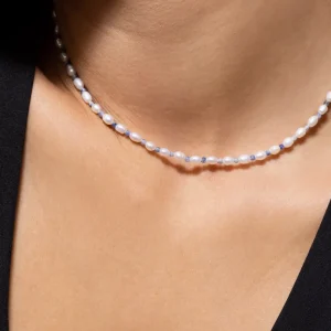 XENOX Halsketten^OCEAN Halskette 925/- Sterlingsilber, rhodiniert silberfarben