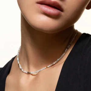 XENOX Halsketten^OCEAN Halskette 925/- Sterlingsilber, 18k Vergoldung goldfarben