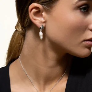 XENOX Ohrringe^PACIFIC TREASURES Ohrringe 925/- Sterlingsilber, rhodiniert