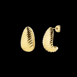 XENOX Ohrringe^PARIS Ohrringe aus Edelstahl, beschichtet goldfarben