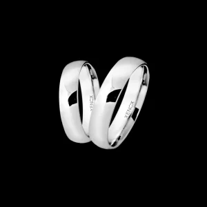 XENOX Partnerringe | Ringe^Partnerring aus 925/- Sterlingsilber, rhodiniert silberfarben