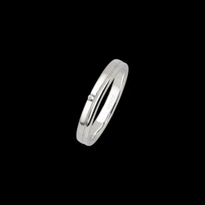 XENOX Partnerringe | Ringe^Partnerring aus 925/- Sterlingsilber mit Zirkonia-Stein, rhodiniert silberfarben