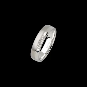 XENOX Partnerringe | Ringe^Partnerring aus 925/- Sterlingsilber mit Zirkonia-Steinen, rhodiniert silberfarben