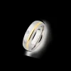 XENOX Partnerringe | Ringe^Partnerring aus Edelstahl mit Zirkonia-Stein goldfarben