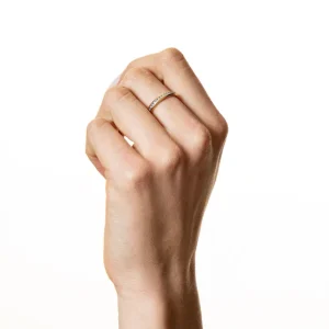 XENOX Partnerringe | Ringe^Partnerring aus Edelstahl mit Zirkonia-Steinen roséfarben