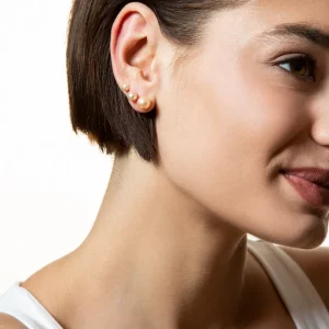 XENOX Ohrringe^PEARL Ohrringe 925/- Sterlingsilber, rhodiniert silberfarben