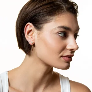 XENOX Ohrringe^PEARL Ohrringe 925/- Sterlingsilber, rhodiniert silberfarben