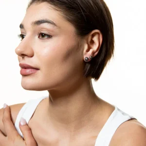 XENOX Ohrringe^PEARL Ohrringe 925/- Sterlingsilber, rhodiniert silberfarben