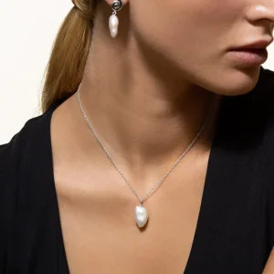 XENOX Charms^PERLE Charm 925/- Sterlingsilber, rhodiniert