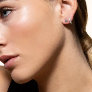 XENOX Ohrringe^PURE ESSENTIALS Ohrringe 925/- Sterlingsilber, rhodiniert