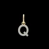 XENOX Charms^Q LETTER Charm 925/- Sterlingsilber, 18k Vergoldung