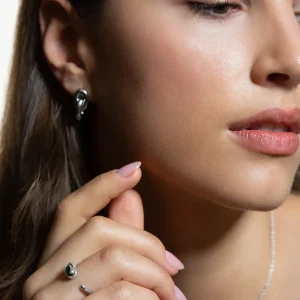 XENOX Ringe^RAIN Ring 925/- Sterlingsilber, rhodiniert