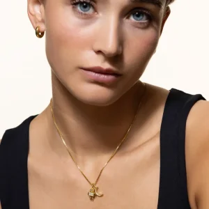 XENOX Charms^ROBOTER Charm 925/- Sterlingsilber, 18k Vergoldung