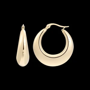 XENOX Ohrringe^ROUND Ohrringe aus Edelstahl, silberfarben beschichtet