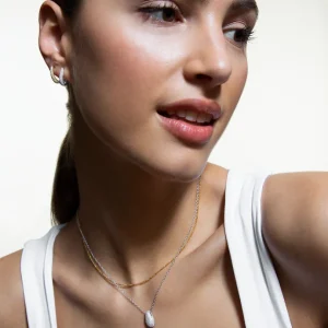 XENOX Ohrringe^SERPENTINE Ohrringe 925/- Sterlingsilber, 18k Vergoldung