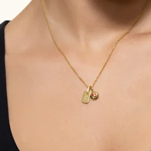 XENOX Charms^SMILEY Charm 925/- Sterlingsilber, 18k Vergoldung goldfarben