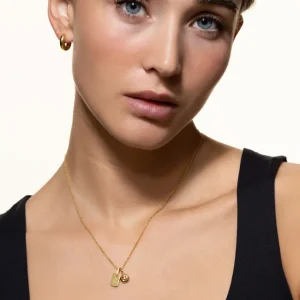 XENOX Charms^SMILEY Charm 925/- Sterlingsilber, 18k Vergoldung goldfarben