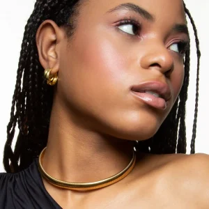 XENOX Halsketten^SNAKE Halskette aus Edelstahl, silberfarben beschichtet