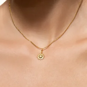 XENOX Charms^SONNE Charm 925/- Sterlingsilber, rhodiniert