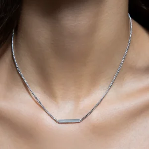 XENOX Halsketten^TAG Halskette 925/- Sterlingsilber, rhodiniert