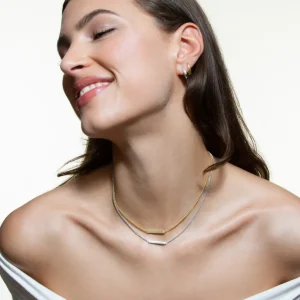 XENOX Halsketten^TAG Halskette 925/- Sterlingsilber, rhodiniert