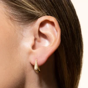 XENOX Ohrringe^TRILOGY Creolen 925/- Sterlingsilber, rhodiniert