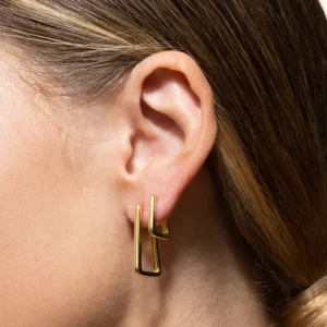 XENOX Ohrringe^TRILOGY MINI Creolen 925/- Sterlingsilber, rhodiniert