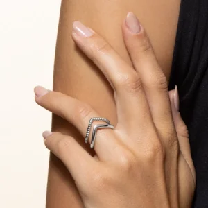 XENOX Ringe^TRILOGY Ring 925/- Sterlingsilber, rhodiniert