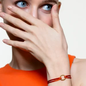 XENOX Armbänder^TWIN TIES Armband 925/- Sterlingsilber, 18k Vergoldung goldfarben